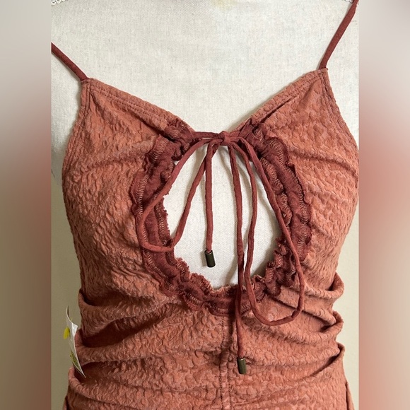 Free People Love Her Keyhole Boho Tank in Summer Sparrow 2-Way Top Women’s Sz S - Picture 7 of 14